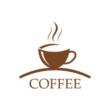 Kafe Logo Şablonu vektör resmi