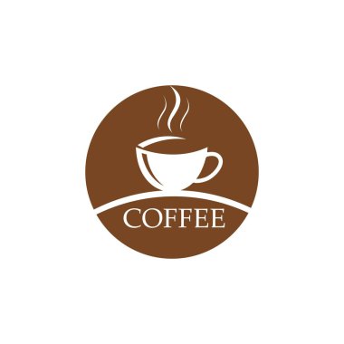 Kafe Logo Şablonu vektör resmi