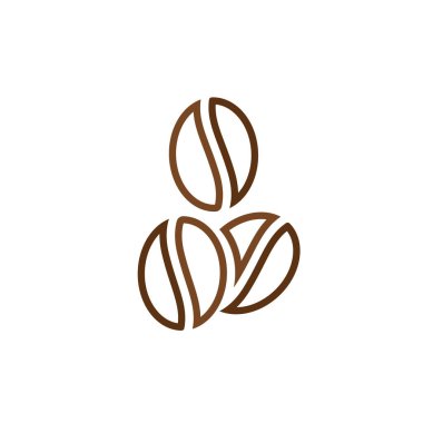 Kahve Logo Şablon vektör tasarımı oldu