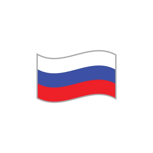 Signo Símbolo Bandera Rusa — Archivo Imágenes Vectoriales