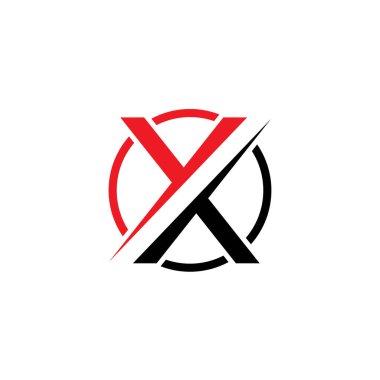X Harfi Logo Şablonu vektör resimleme tasarımı