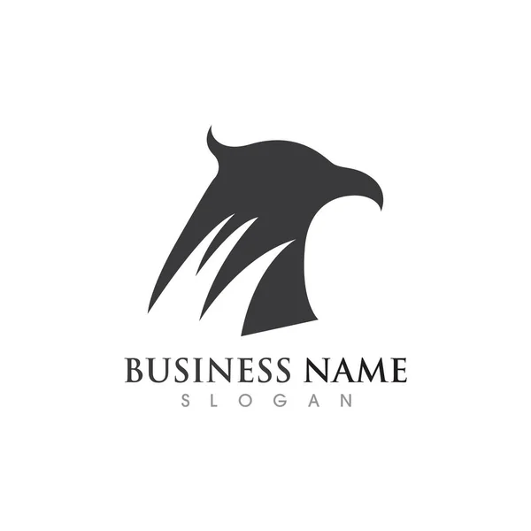 Falcon Eagle Bird Logo Template Vector Ilustração Design — Vetor de Stock