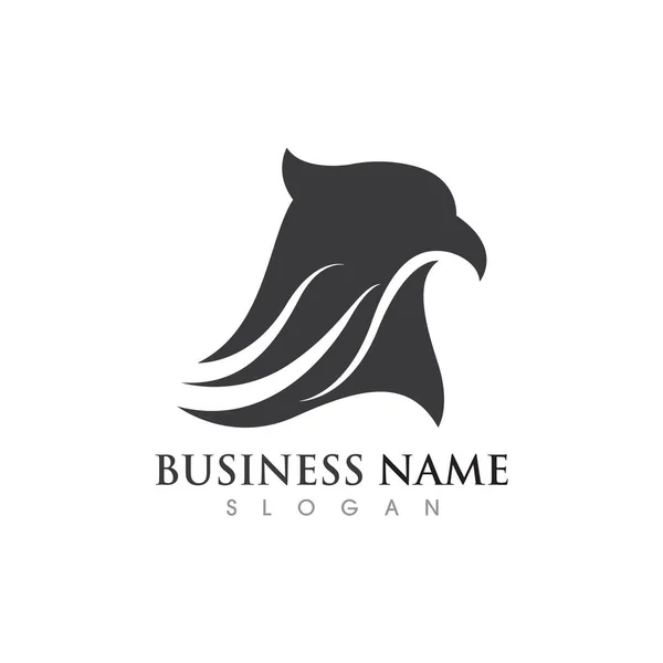 Falcon Eagle Bird Logo Template Vector Illustration — стоковий вектор