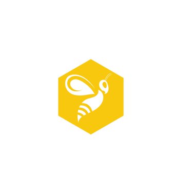 Doğa Arısı Bal Logosu Vektörü resmi