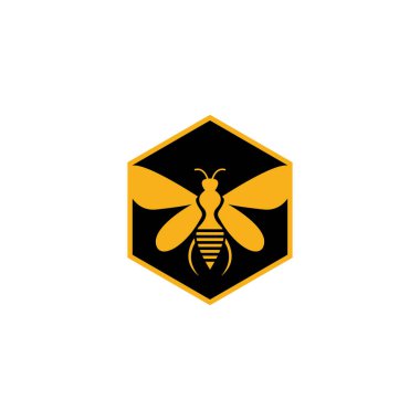 Doğa Arısı Bal Logosu Vektörü resmi