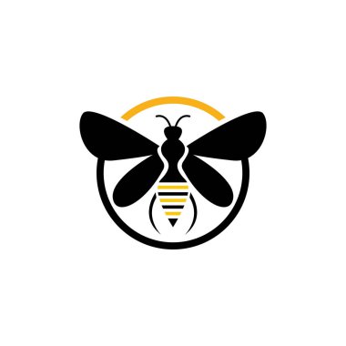Doğa Arısı Bal Logosu Vektörü resmi