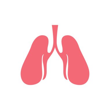 İnsan akciğer vektör resim şablonu