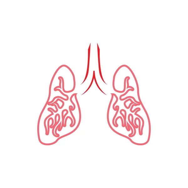 Modèle Image Vectorielle Pulmonaire Humaine — Image vectorielle