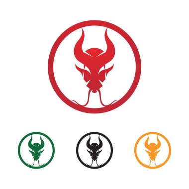 Dragon baş vektör resim logosu