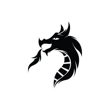 Dragon baş vektör resim logosu