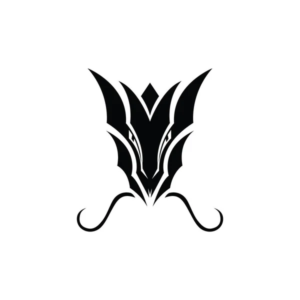 Dragon Head Vector Image Logo — Stock Vector