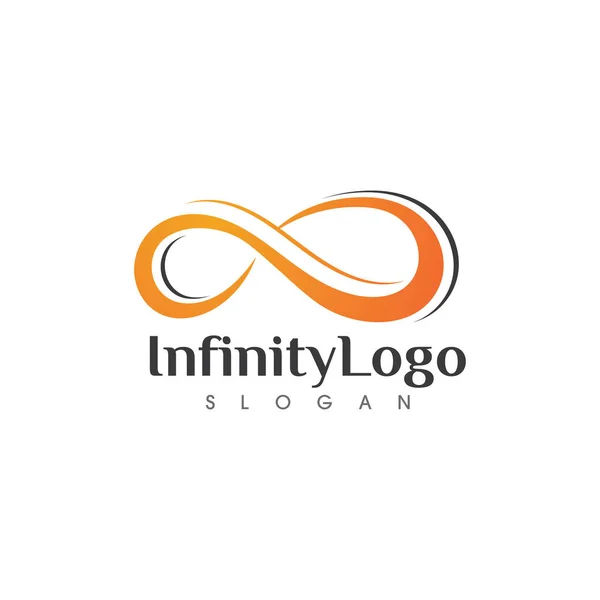Oändlighet Design Vektor Ikon Illustration Logotyp Mall Design — Stock vektor