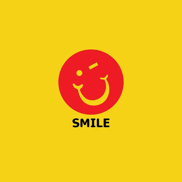 Smile Logo Sjabloon Vector Afbeelding — Stockvector