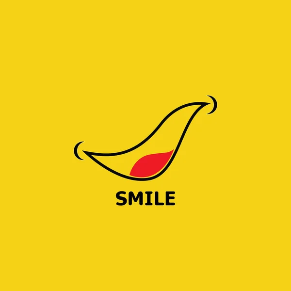 Smile Logo Und Symbolvektorbild — Stockvektor