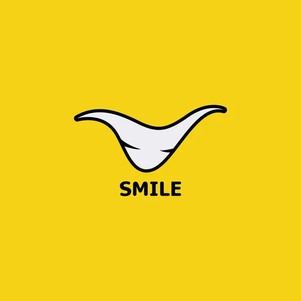 Smile Logo Und Symbolvektorbild — Stockvektor