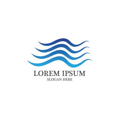 Dalga logosu ve sembol vektörü