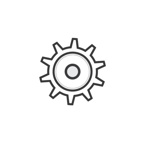 Gear Template Vector Icon Illustration Design — Stock Vector