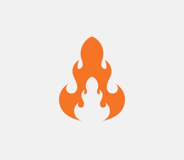 Ateş vektörü çizim şablonunu ateşle