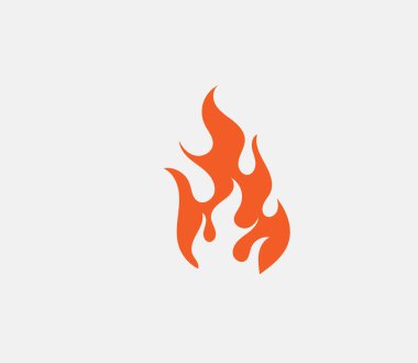 Ateş vektörü çizim şablonunu ateşle