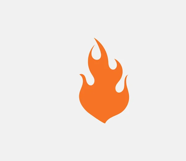 Feuer Flammenvektor Illustration Design Vorlage — Stockvektor