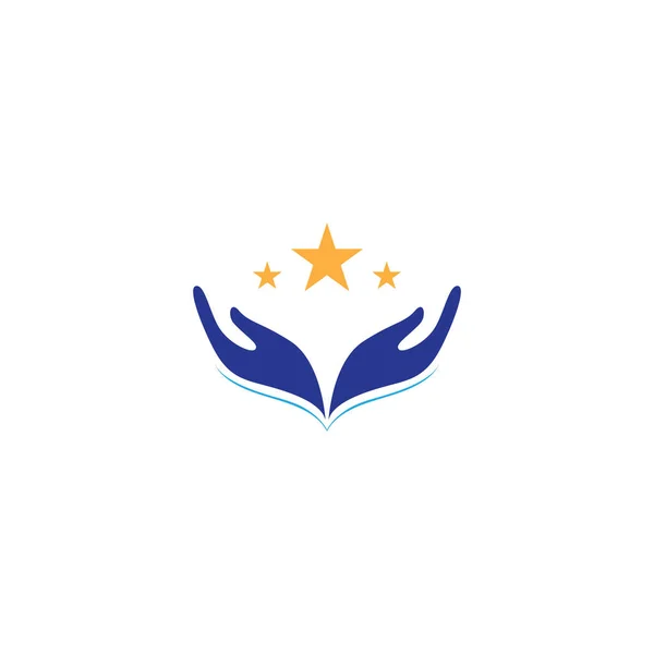 Hand Care Logo Template Vector Icon Business Vector — Stock Vector