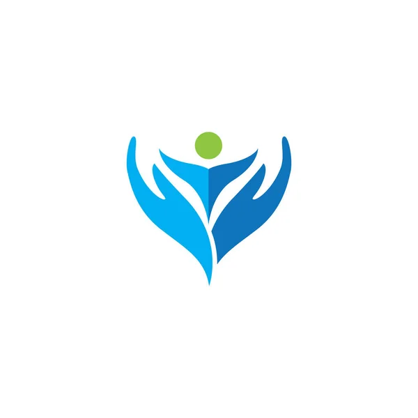 Ручной Уход Логотип Векторный Значок Бизнес Вектор — стоковый вектор