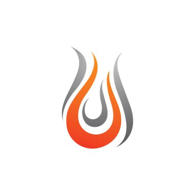 Ateş vektörü çizim şablonunu ateşle