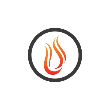 Ateş vektörü çizim şablonunu ateşle