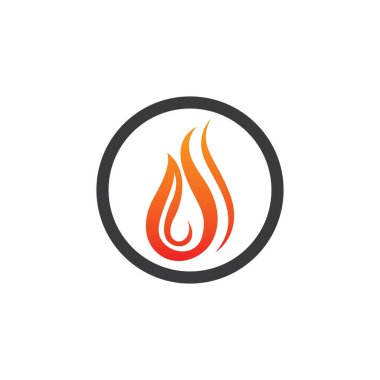 Ateş vektörü çizim şablonunu ateşle