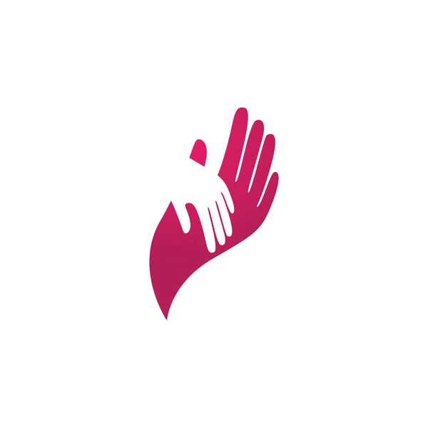 Ikona Dłoni Pielęgnacja Logo Szablon Wektor Business Wektor — Wektor stockowy