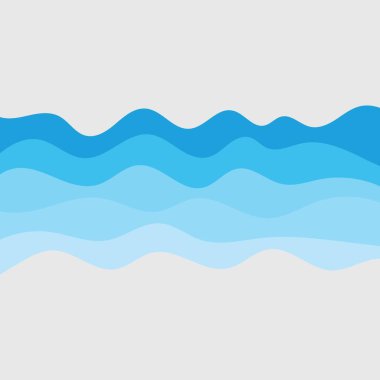 Su dalgası vektör çizim arka planı