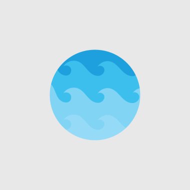 Su dalgası vektör çizim arka planı