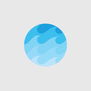 Su dalgası vektör çizim arka planı