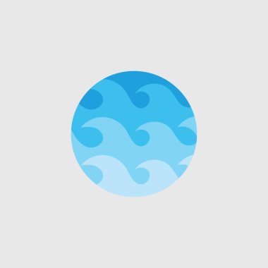 Su dalgası vektör çizim arka planı