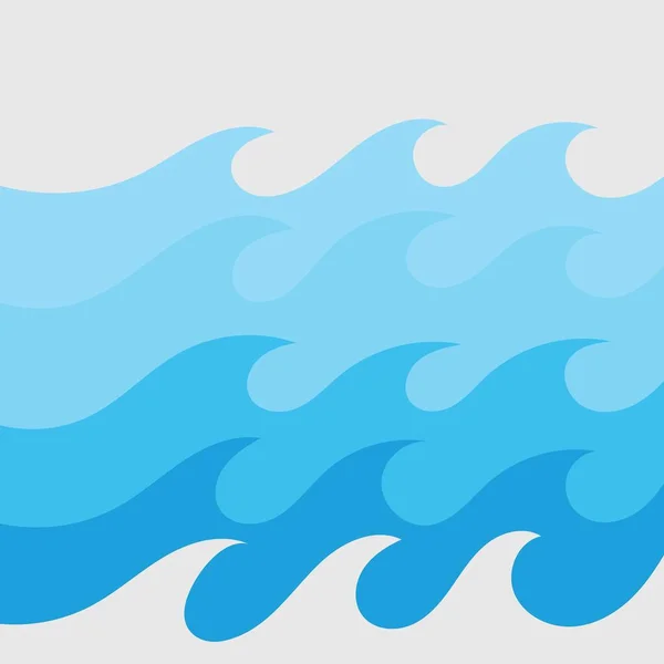 Watergolf Vector Illustratie Ontwerp Achtergrond — Stockvector