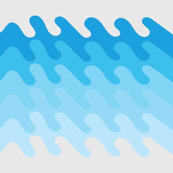 Water Wave Vector Illustration Design Background — Stock Vector