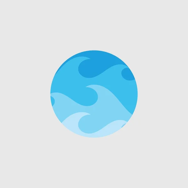Wasser Welle Vektor Illustration Design Hintergrund — Stockvektor