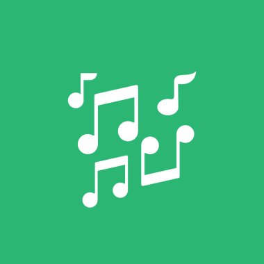 müzik tonları logo ve sembol vektörü