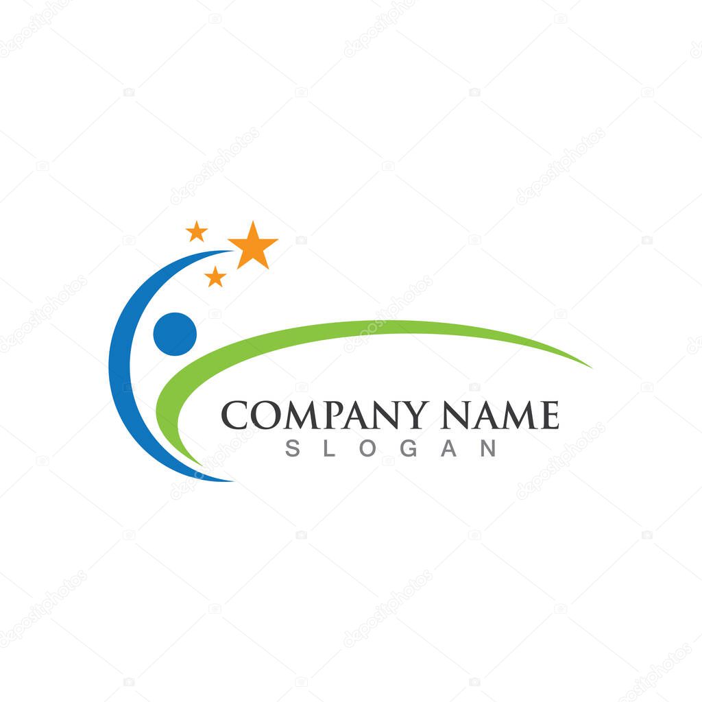Healthy People logo designs template