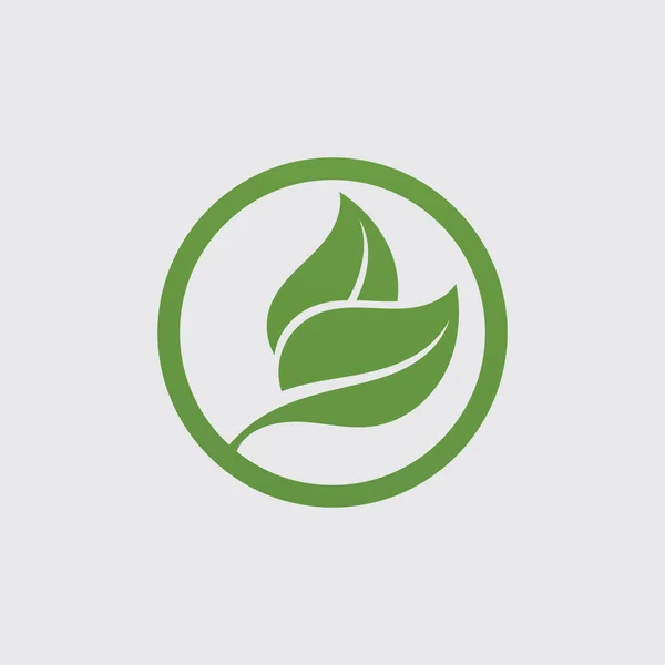 Logos Verde Árbol Hoja Ecología Naturaleza Elemento Vector — Vector de stock
