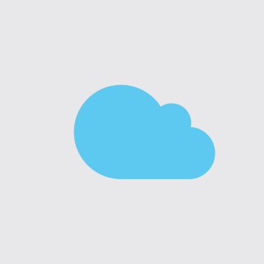 Bulut şablon vektör illüstrasyon tasarımı