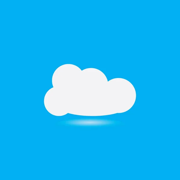 Cloud Template Vektor Icon Illustration Design — Stockvektor