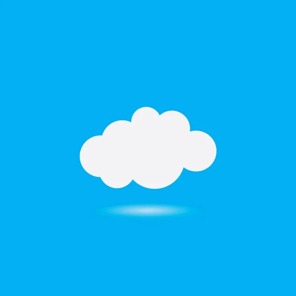 Cloud Template Vektor Icon Illustration Design — Stockvektor