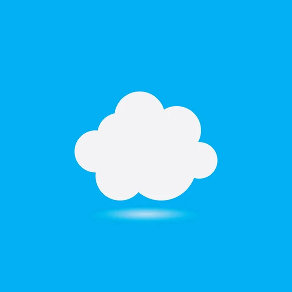 Cloud Template Vektor Icon Illustration Design — Stockvektor