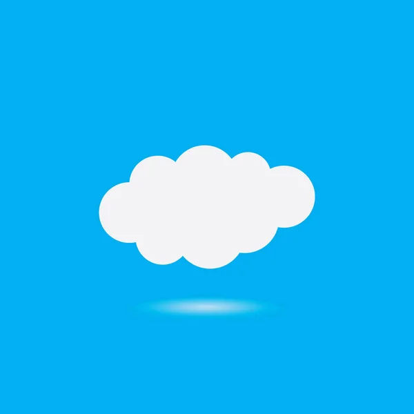 Cloud Template Vektor Icon Illustration Design — Stockvektor