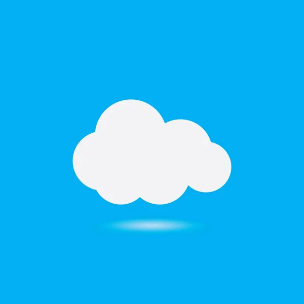 Cloud Template Vektor Icon Illustration Design — Stockvektor