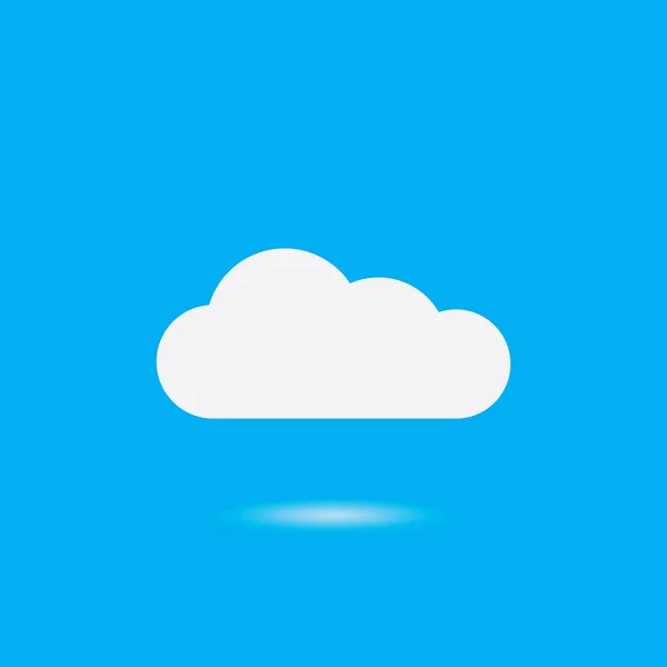 Cloud Template Vektor Icon Illustration Design — Stockvektor