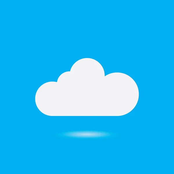 Cloud Template Vektor Icon Illustration Design — Stockvektor