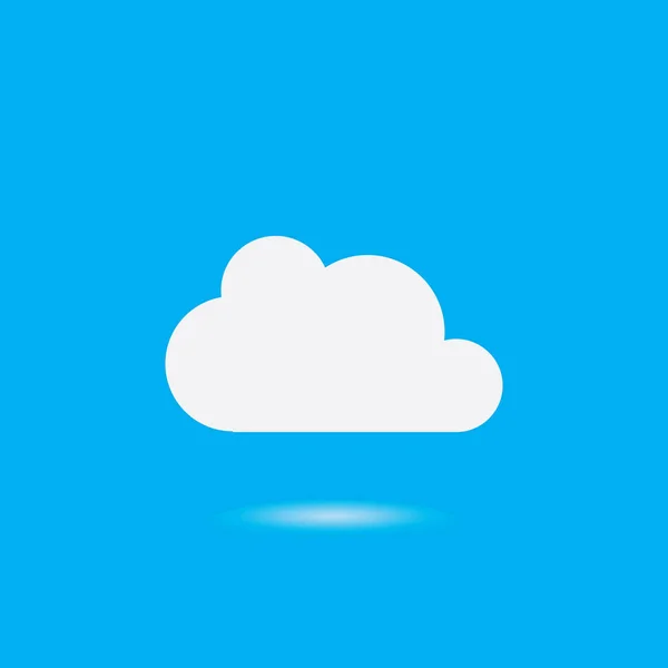 Cloud Template Vektor Icon Illustration Design — Stockvektor