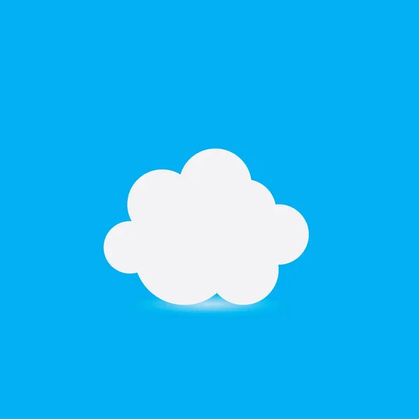 Cloud Template Vektor Icon Illustration Design — Stockvektor